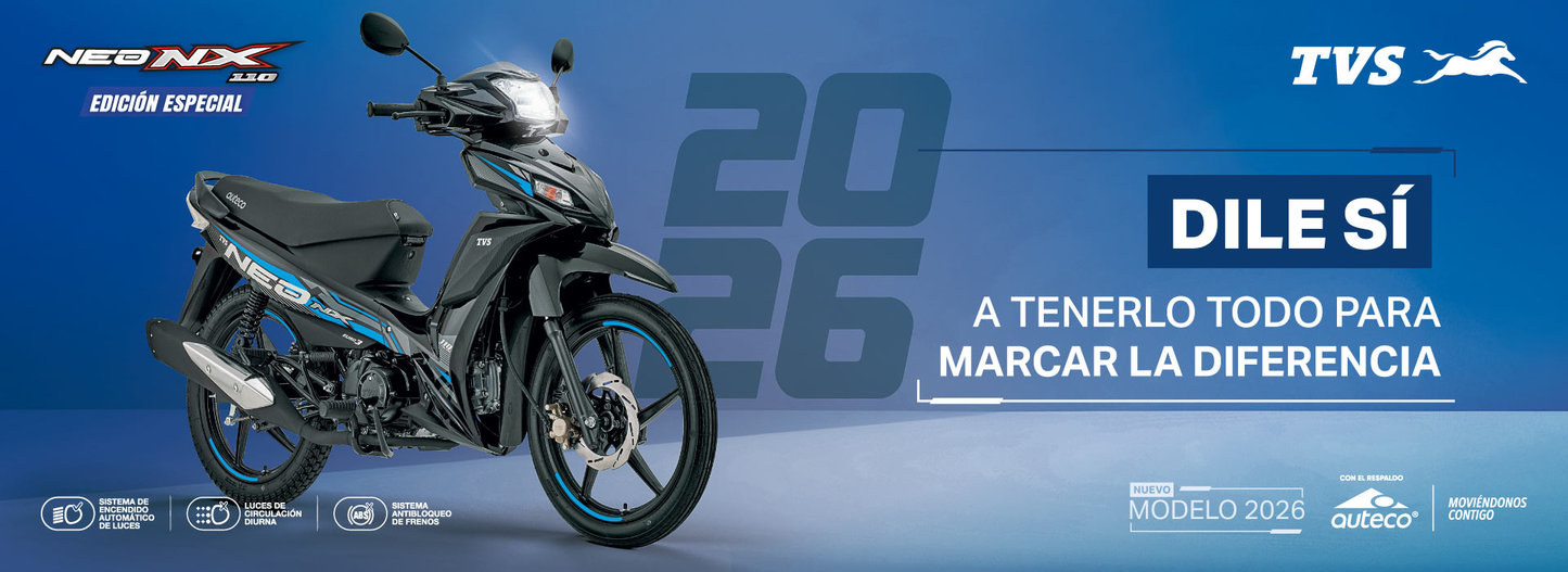 TVS NEO NX 110 ED ESPECIAL RIN AZUL